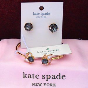 ♠️ Kate Spade ♠️️ "Little Gem Hinged Cuff" & Studs" Set